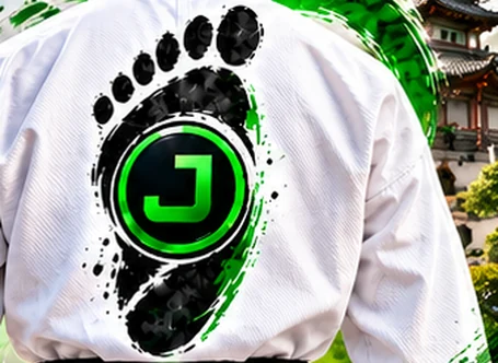 Área de artes marciais da identidade visual da Jheison